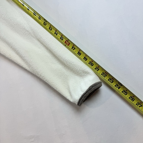 Vintage Patchwork Fleece Jacket Cabin Snowflake Winter Cottagecore L - Picture 9 of 10